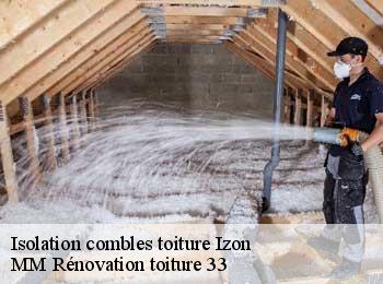 Isolation combles toiture  izon-33450 MM Rénovation toiture 33