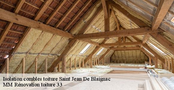 Isolation combles toiture  saint-jean-de-blaignac-33420 MM Rénovation toiture 33
