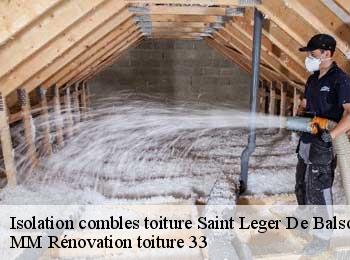 Isolation combles toiture  saint-leger-de-balson-33113 MM Rénovation toiture 33
