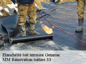 Etanchéité toit terrasse  generac-33920 MM Rénovation toiture 33