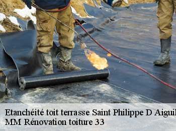 Etanchéité toit terrasse  saint-philippe-d-aiguille-33350 MM Rénovation toiture 33