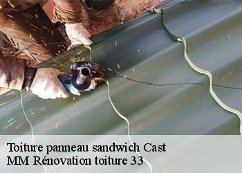 Toiture panneau sandwich  cast-29150 MM Rénovation toiture 33