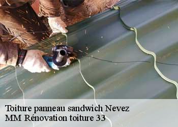 Toiture panneau sandwich  nevez-29920 MM Rénovation toiture 33