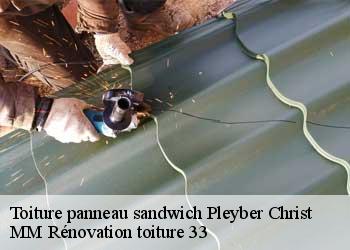 Toiture panneau sandwich  pleyber-christ-29410 MM Rénovation toiture 33
