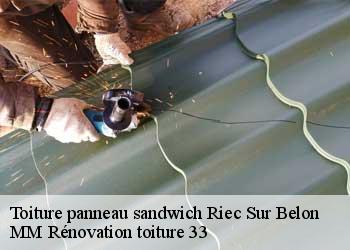 Toiture panneau sandwich  riec-sur-belon-29340 MM Rénovation toiture 33