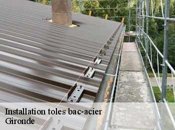 Installation toles bac-acier 33 Gironde  MM Rénovation toiture 33