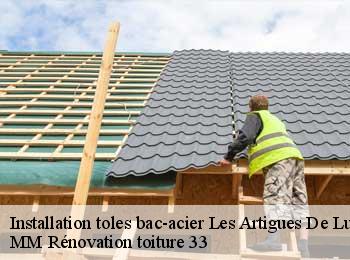 Installation toles bac-acier  les-artigues-de-lussac-33570 MM Rénovation toiture 33