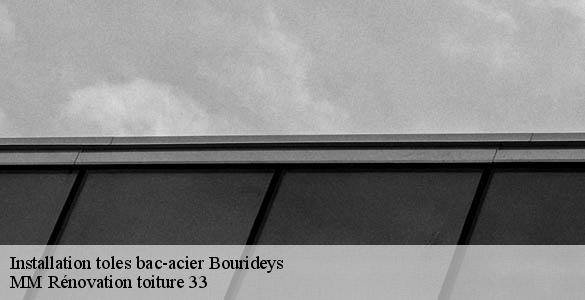 Installation toles bac-acier  bourideys-33113 MM Rénovation toiture 33