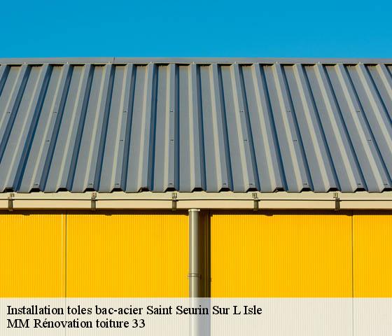 Installation toles bac-acier  saint-seurin-sur-l-isle-33660 MM Rénovation toiture 33