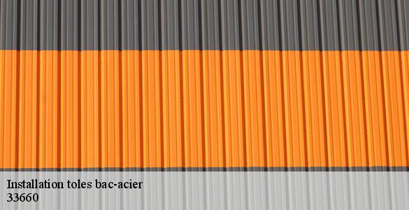 Installation toles bac-acier  saint-seurin-sur-l-isle-33660 MM Rénovation toiture 33