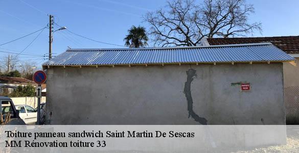 Toiture panneau sandwich  saint-martin-de-sescas-33490 MM Rénovation toiture 33