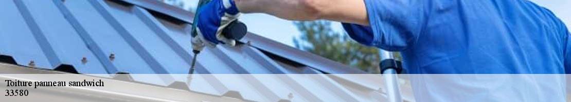 Toiture panneau sandwich  taillecavat-33580 MM Rénovation toiture 33
